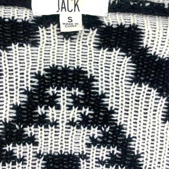 JACK by BB DAKOTA Women’s Black & White Aztec open shawl- Small - Picture 6 of 6